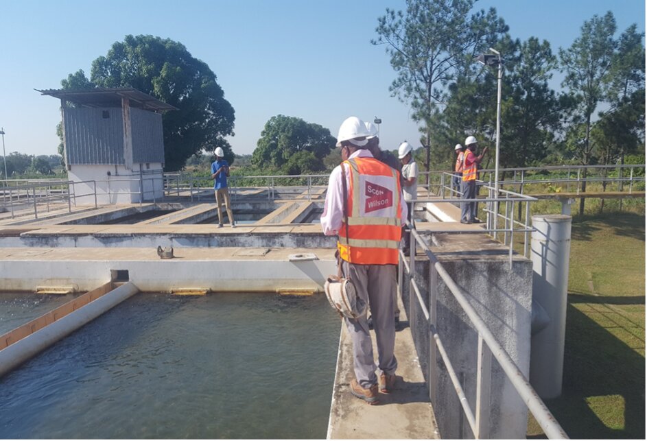 Water transmission mains and treatment plant in Songo, Tete